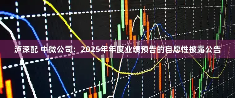 泸深配 中微公司：2025年年度业绩预告的自愿性披露公告